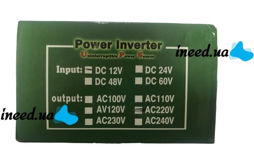 Автомобильный преобразователь напряжения Wimpex 12V-220V 3200W инвертор c зарядным от сети 220 8A