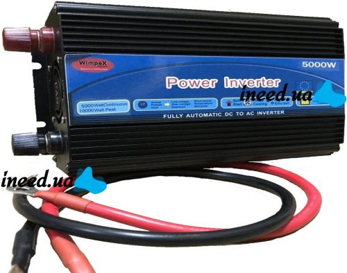 Автомобильный преобразователь напряжения Wimpex 12V-220V 5000W авто инвертор c Led дисплеем