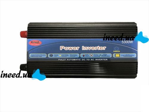 Автомобильный преобразователь напряжения Wimpex 24V-220V 5300W авто инвертор c Led дисплеем