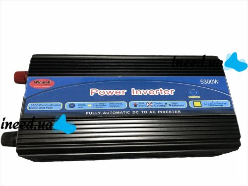Автомобильный преобразователь напряжения Wimpex 24V-220V 5300W авто инвертор c Led дисплеем