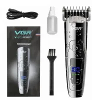 Беспроводная машинка для стрижки USB VGR V-072 с регулировочной насадкой VGR V-072, Водонепроницаемый аккумуляторный триммер бритва с LED дисплеем 5W