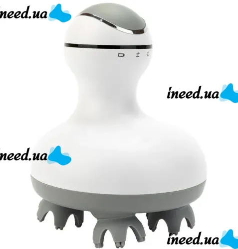 Wireless Waterproof Massager Smart Scalp Massager ST-701 for Head, Neck and Shoulders Rechargeable Massager for Cats and Dogs Verte-X 3D White