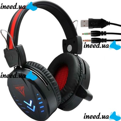 The Engineer A1 Wired Overhead USB Headphones with Microphone and LED Backlight, Gaming Headset for Computer, Gaming A-1, A1