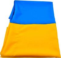 Large fabric flag of Ukraine 145x90 cm Yellow-blue, Ukrainian with a pocket for a flagpole on the wall, shaft, yellow with blue 145 x 90 BookOpt gabardine