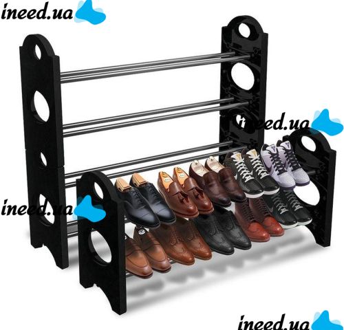 Полка для обуви Stackable Shoe Rack стойка органайзер для обуви