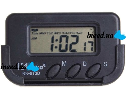 Kenko KK-613D Electronic Car Clock with Alarm Clock and Stopwatch