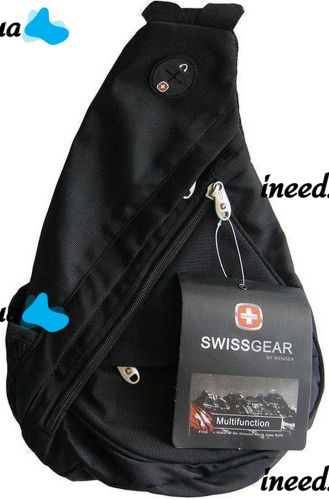 Городской рюкзак через плечо SwissGear Sling 0078 Black