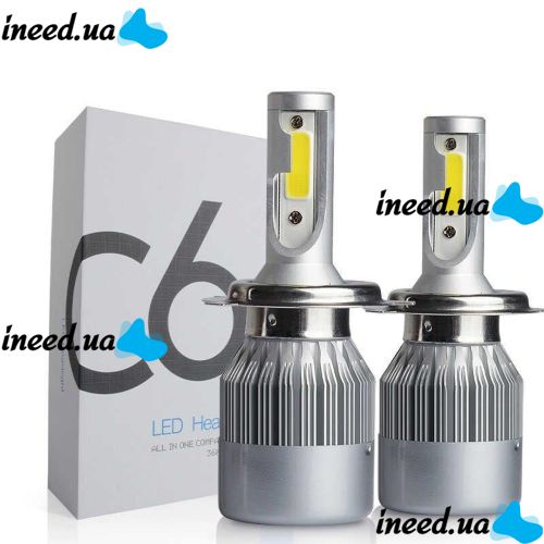 Комплект светодиодных автомобильных LED ламп C6 H7 60W