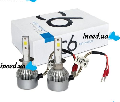 Комплект светодиодных автомобильных LED ламп C6 H1 30W