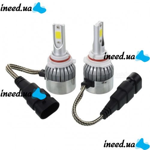 Комплект светодиодных автомобильных LED ламп C6 HB3/9006 32W в противотуманки