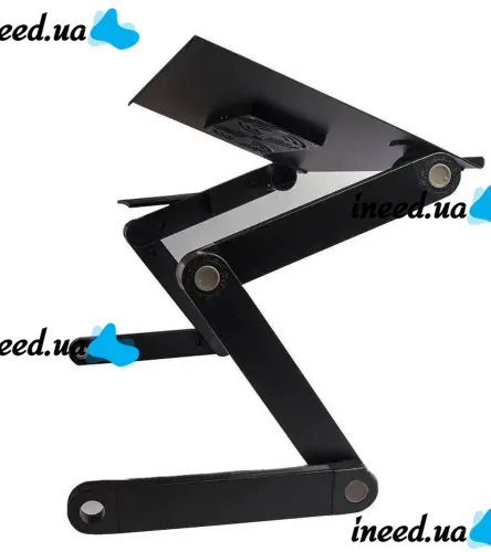 Складной столик трансформер для ноутбука Laptop Table T8 с USB-охлаждением и подставкой для мышки, Раскладной стол для ноутбуков с вентилятором