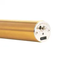 Беспроводная окантовочная машинка VGR V-065 для стрижки волос и бороды 10W, Аккумуляторный триммер бритва для бритья со сменными насадками Золотой