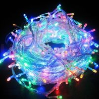 Внутренняя цветная гирлянда 28 м 400 диодов 4949 светодиодная гирлянда Xmas LED 400 M-1 RGB Мультицветная 28м