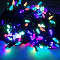 Внутренняя цветная гирлянда 7 м 100 диодов 2977 светодиодная гирлянда Xmas LED 100 M-4 RGB Мультицветная 7м