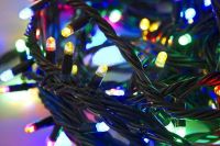 Внутренняя цветная гирлянда 7 м 100 диодов 2977 светодиодная гирлянда Xmas LED 100 M-4 RGB Мультицветная 7м