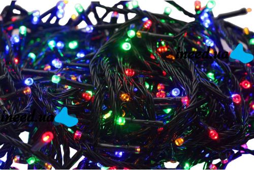 Внутренняя цветная гирлянда 7 м 100 диодов 2977 светодиодная гирлянда Xmas LED 100 M-4 RGB Мультицветная 7м