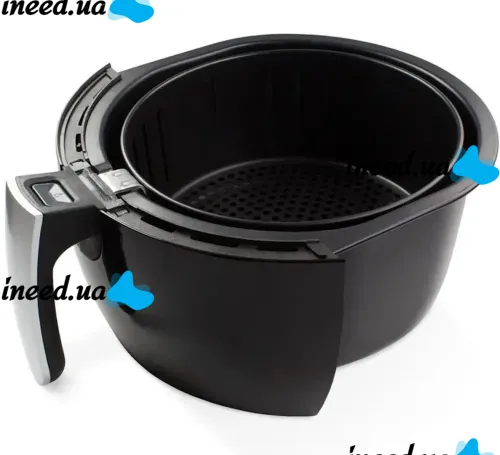 Аерофритюрниця мультипіч Domotec Airfryer Ms-3220 4.5 л з функцією аерогрилю для приготування їжі без масла 1300W, безмаслянная фритюрниця Чорна