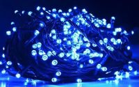 Внутренняя гирлянда Нить Синяя 28 м 400 диодов 4881 светодиодная гирлянда Xmas LED 400 B-1 28м