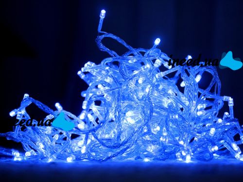 Внутренняя гирлянда Нить Синяя 28 м 400 диодов 4881 светодиодная гирлянда Xmas LED 400 B-1 28м