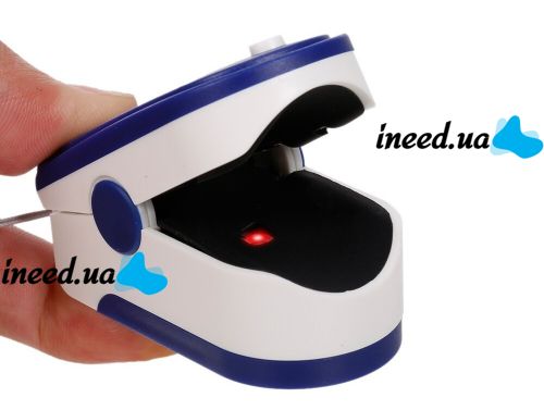 Беспроводной пульсоксиметр Pulse Oximeter FingerTec SP02 на кончик пальца для измерения пульса сатурации кислорода Пульсометр на палец с LCD дисплеем