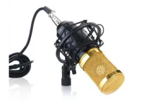 Профессиональный студийный микрофон с фильтром Music D.J. M-800U, Направленный конденсаторный микрофон для пк NW-800U со стойкой и ветрозащитой