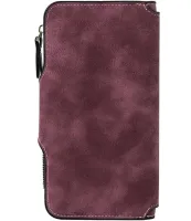 Женский замшевый кошелек Baellerry Forever N2345 Dark Red женское мини портмоне на 10 отделений для хранения купюр и мелочи Темно красный