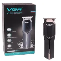 Профессиональная беспроводная окантовочная машинка VGR V-930 для стрижки волос и бороды, Аккумуляторный триммер для окантовки бороды и усов Черная