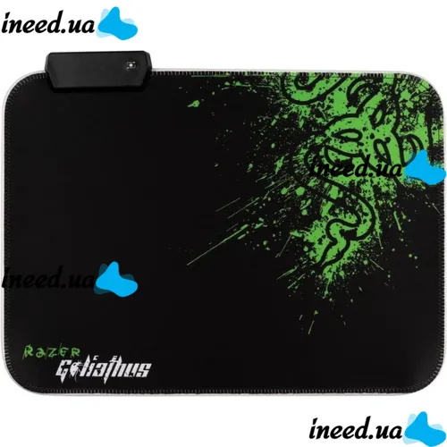 Ігровий комп'ютерний килимок для мишки Gaming Pad Razer R-350 RS-02 25X35X0.3 см C RGB підсвічуванням, Ігрова поверхня для комп'ютерної миші 90546