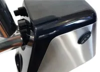 Кухонная электрическая мясорубка Domotec MS-2023 3000W, Бытовая электромясорубка с соковыжималкой и насадкой для колбас и кеббе Домотек 3000Вт Черная