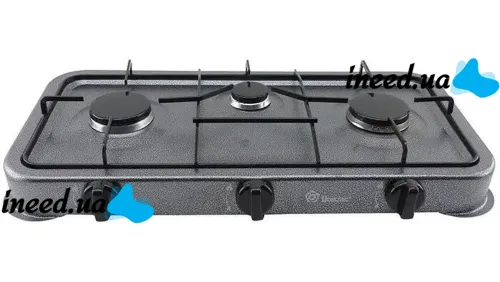 Domotec MS-6603 Table gas burner for 3 burners Portable three-burner gas stove Table cooking surface for bottled gas