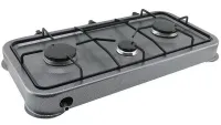Domotec MS-6603 Table gas burner for 3 burners Portable three-burner gas stove Table cooking surface for bottled gas
