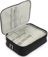 Дорожная сумка органайзер Travel Digital Bag для хранения кабелей, зарядок повербанка, Многофункциональный бокс для цифровых аксессуаров Черный