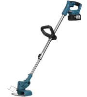 Rechargeable Lawn Mower Trimmer for Mowing Grass and bushes Makita UR120DWAE 24V with 2 Batteries Cordless Mower for Mowing Garden and Lawn