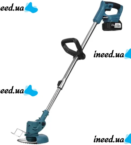 Rechargeable Lawn Mower Trimmer for Mowing Grass and bushes Makita UR120DWAE 24V with 2 Batteries Cordless Mower for Mowing Garden and Lawn
