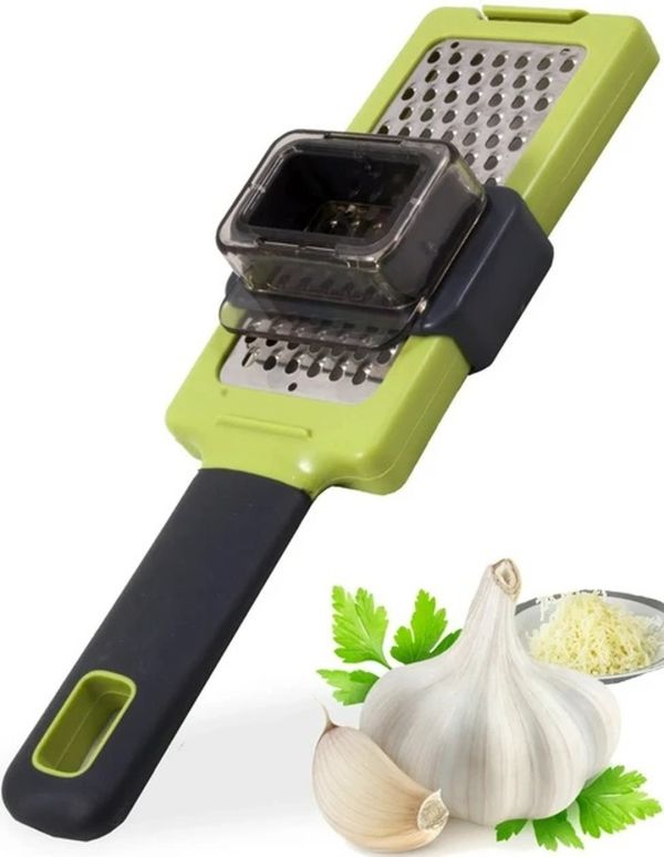 Ручна терка для часнику Functional Kitchen Gardget, Ручний кухонний подрібнювач, часничниця, подрібнювач-терка, давилка, прес, сиру шоколаду