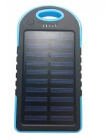 Портативное зарядное устройство Power Bank Solar Charger 50000 mAh c Led фонариком и карабином на солнечной батарее, внешний аккумулятор 2, павербанк