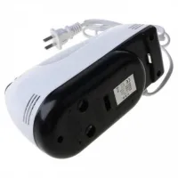 Ручной миксер с чашей Domotec MS-1366 с насадками и чашей на 2л для взбивания и теста, Электрический кухонный миксер с подставкой MS 1366 Белый