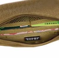 Спортивная сумка на пояс Protector Plus Y113 с вышивкой для занятия спортом, Бананка через плечо с выходом для наушников для бега и тренировок