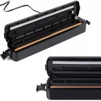 Вакуумный упаковщик пакетов New Vacuum Sealer LP-11 автоматический вакууматор, аппарат вакуумайзер для упаковки и хранения еды, продуктов Черный