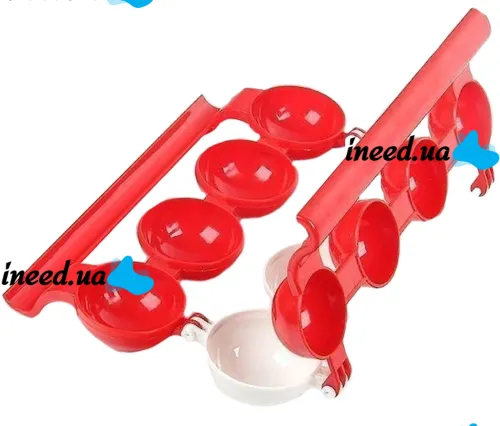 Форма для изготовления фаршированных мясных шариков Stuffed Ball Maker RS-45 фрикаделек с начинкой на 4 ячейки для приготовления котлет из пластика