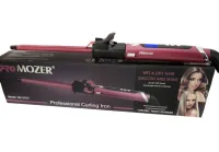 Тонкая плойка для афро кудрей ProMozer Mz-6629 для спиральной завивки волос, Щипцы для создания афрокудрей с регулировкой температуры Фиолетовая