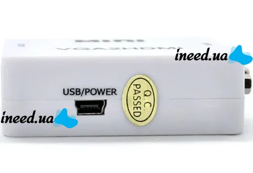 Конвертер переходник VGA на HDMI активный адаптер со звуком и внешним питанием VGA-HDMI Аудио вход 3.5 mm Converter Mini 1080P