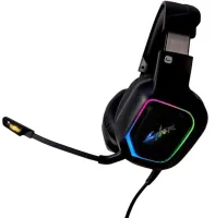 Игровые проводные наушники Cyberpunk CP-007 с подсветкой и микрофоном Геймерские полноразмерные наушники с гарнитурой для ПК и ноутбука 96491 Черные