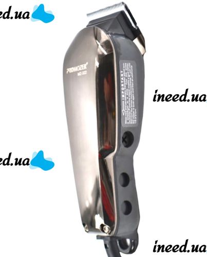 Профессиональная проводная машинка Mozer MZ-322 для стрижки волос с регулировкой длины лезвий и 4 насадками, Сетевая машинка триммер Мозер от сети