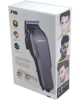 Профессиональная проводная машинка Mozer MZ-322 для стрижки волос с регулировкой длины лезвий и 4 насадками, Сетевая машинка триммер Мозер от сети