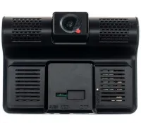 Автомобильный видеорегистратор DVR T655 HDR LCD 4" Full Hd 3 камеры, Авторегистратор с камерой заднего вида с автономным питанием и датчиком удара