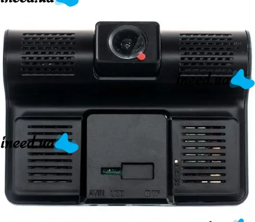 Автомобильный видеорегистратор DVR T655 HDR LCD 4" Full Hd 3 камеры, Авторегистратор с камерой заднего вида с автономным питанием и датчиком удара