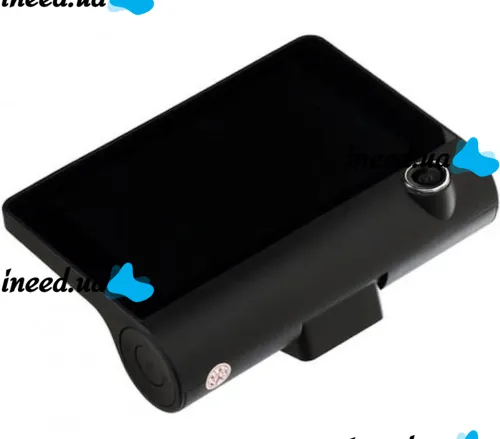 Автомобильный видеорегистратор DVR T655 HDR LCD 4" Full Hd 3 камеры, Авторегистратор с камерой заднего вида с автономным питанием и датчиком удара