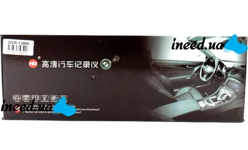 Автомобильный видеорегистратор зеркало LCD Full HD DVR-138W 4.3" дюйма с камерой заднего вида, Авторегистратор на 2 камеры угол обзора 170 градусов