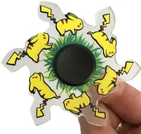Детская игрушка антистресс спиннер бегущий Пикачу Run Animated Spinner 0057F с эффектом 3D анимации через камеру Покемон TL-24 для детей и взрослых